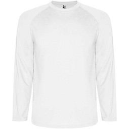 Montecarlo Langarm Sport-Shirt für Männer, weiss, L