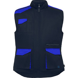 Roly Workwear Multipocket Arbeitsweste Armada In Farbkombination, Xxxl, Navy/royalblau