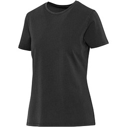 Nanaimo Kurzärmeliges T-Shirt für Damen im Washed Look, 160 g/m2, schwarz, L