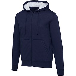 Natron 320 g/m² Sherpa-Kapuzenjacke mit Reißverschluss, navy, 3XL