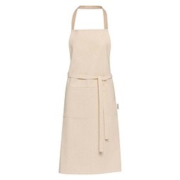 Nia 200 g/m² Schürze aus recycelter Baumwolle, Oatmeal