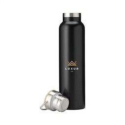 Nordvik RCS Recycled Steel 750 ml Trinkflasche, schwarz