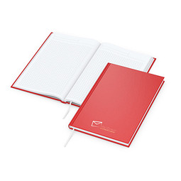 Geiger-Notes Notizbuch Note-Book A5 Bestseller, inkl. Siebdruck, matt-rot
