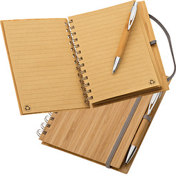 Notizbuch mit Bambuscover