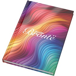 Novella Brontë A5 Hardcover Notizbuch mit glänzendem Finish – 100 Blatt, weiss