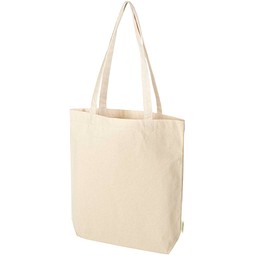 Odisha 180 g/m² OCS Bio-Tragetasche mit breitem Boden 11L, natur