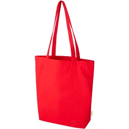 Odisha 180 g/m² OCS Bio-Tragetasche mit breitem Boden 11L, rot