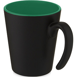 Oli 360 ml Keramikbecher mit Henkel, grün