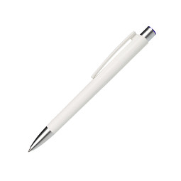 burger swiss pen® Kugelschreiber Delta, blaue Mine, kristallweiß-matt/blau