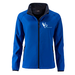 JAMES & NICHOLSON Damen Softshell-Jacke Promo, blau, M