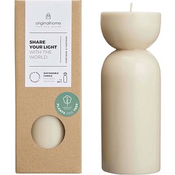Originalhome Bio-Kerze – Medium, beige