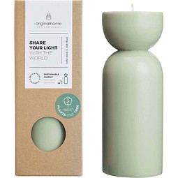 Originalhome Bio-Kerze – Medium, heather grün