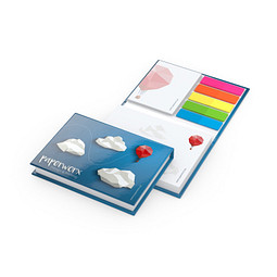 Geiger-Notes Haftnotizen Paris Individuell Bestseller, inkl. Druck auf Umschlag & Haftnotizen, gloss, weiß