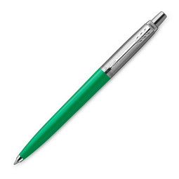 PARKER Kugelschreiber Jotter Recycled, blaue Mine, grün/silber