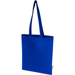 Peru Blend 180 g/m² Tragetasche aus GRS recycelter Baumwolle 7L, royalblau