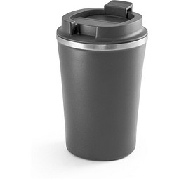 PHELPS. Reisebecher aus Edelstahl und PP 470 ml, Dunkelgrau