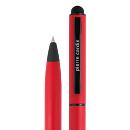 Pierre Cardin Drehkugelschreiber Celebration Stylus, blaue Mine, rot