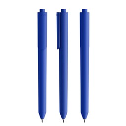 Pigra P03 Soft Touch Push Kugelschreiber, Dark Blue