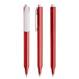 Pigra P04 Push Kugelschreiber, Red-White
