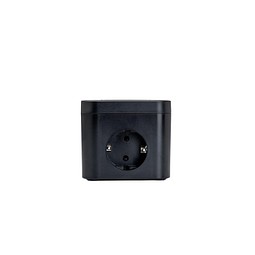 PLUG Steckdosenwürfel schwarz, schwarz