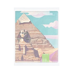 POLYCLEAN rPET Displaytuch 30x20 cm im Pergaminbeutel , weiss / individuell