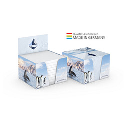 Geiger-Notes Haftnotiz Pop-Up-Box White 72 x 72, 500 Blatt, inkl. Druck auf Box