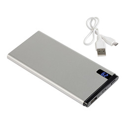 Powerbank INDICATOR 10.000 mAh, silber
