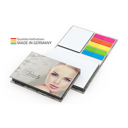 Geiger-Notes Prag White Bestseller Bookcover Haftnotiz Kombi-Set, inkl. Druck, matt, Farbschnitt schwarz