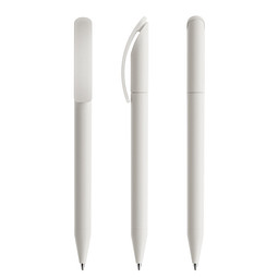 prodir® Drehkugelschreiber DS3 TMM Twist, blaue Mine, weiß