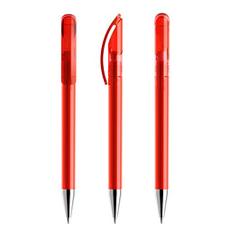 prodir® Drehkugelschreiber DS3 TTC Twist, blaue Mine, rot