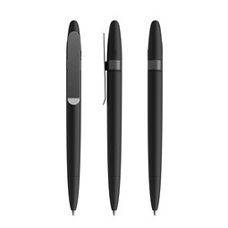 prodir DS5 Soft Touch TSR Twist Kugelschreiber, Black-Graphite satin finish