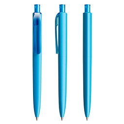 prodir® Druckkugelschreiber DS8 PMM Push, blaue Mine, cyanblau