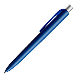 prodir® Kugelschreiber DS8 PPP Family, blaue Mine, marineblau/silber satiniert