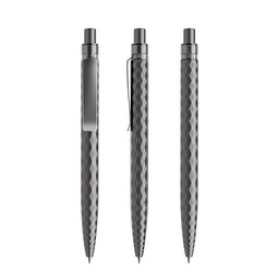 prodir QS01 Stone PQS Push Kugelschreiber, Graphite-Graphite satin finish