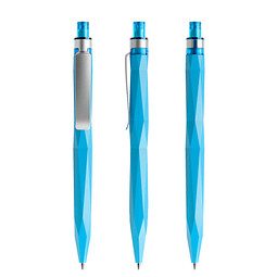 prodir® Druckkugelschreiber QS20 PMS Push, blaue Mine, cyanblau