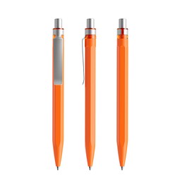 prodir QS50 PMS Push Kugelschreiber, Orange-Silver satin finish