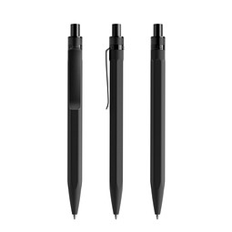 prodir QS50 Soft Touch PRS Push Kugelschreiber, Black-Black