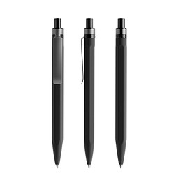 prodir QS50 Soft Touch PRS Push Kugelschreiber, Black-Graphite