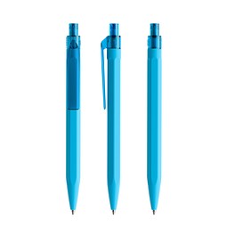 prodir QS50 Soft Touch PRT Push Kugelschreiber, Cyan Blue