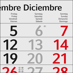Geiger-Notes Monatskalender Profil 4 Bestseller, inkl. Druck