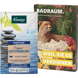 Promotion Case, Kneipp Badekristalle Tiefenentspannung, inkl. Druck