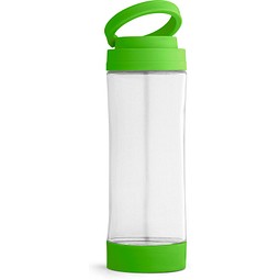 QUINTANA. Sportflasche aus Glas mit PP-Verschluss 390 ml, Hellgrün