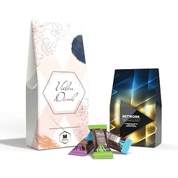 Rausch Plantagen Minis in Standbodenkartonage klein, 40 g, inkl. Druck