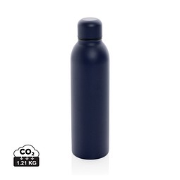 RCS recycelte Stainless Steel Vakuumflasche, navy blau