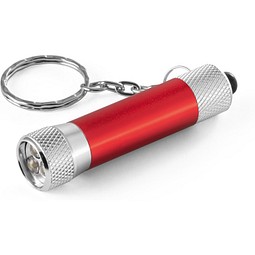 RE-LERGAN. Schlüsselanhänger mit LED-Taschenlampe, Rot