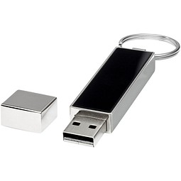 Rechteckiger Light Up USB Stick, schwarz, 64GB