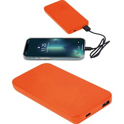 Recycelte Powerbank 10.000 mAh PRESTON, orange