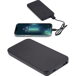 Recycelte Powerbank 10.000 mAh PRESTON, schwarz