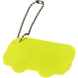 Reflektierender Anhänger in Busform, neongelb