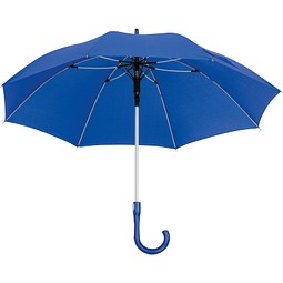Regenschirm mit Fiberglassgestänge, blau